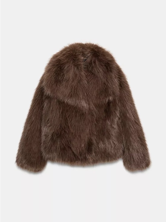Zara Jackets & Blazers - Zara COLLECTION FAUX FUR SHORT COAT